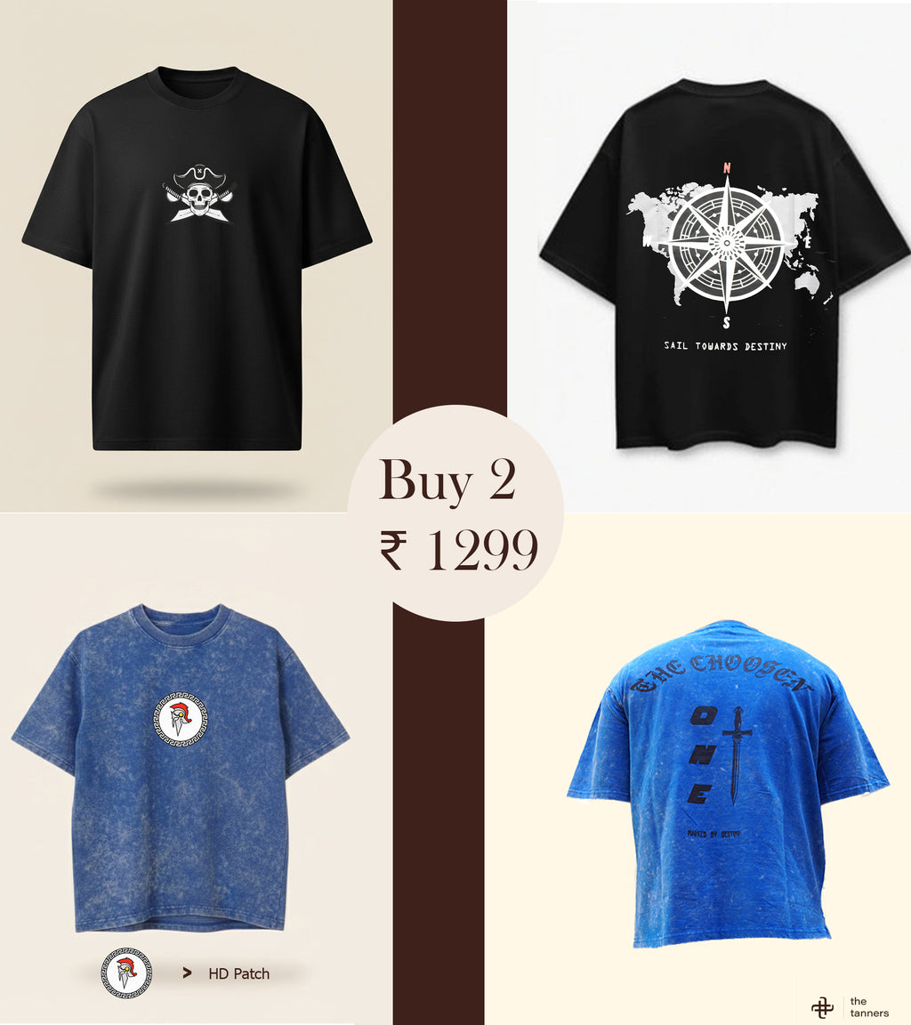 Buy 2 @₹1299 - Pirate and The One Edition Oversized Tshirt