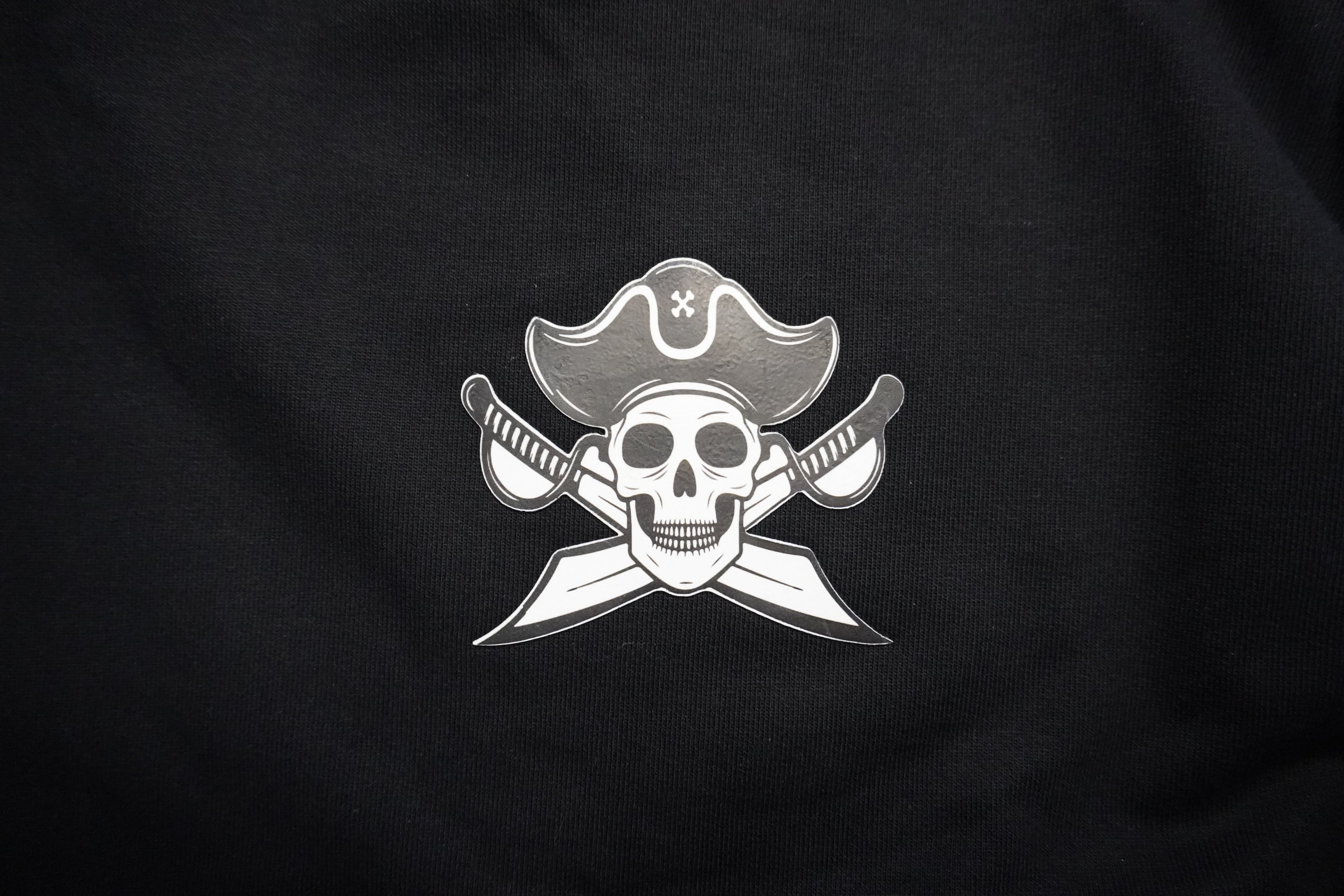 Obsidian Black Pirate Edition Oversized T-Shirt for dark skin