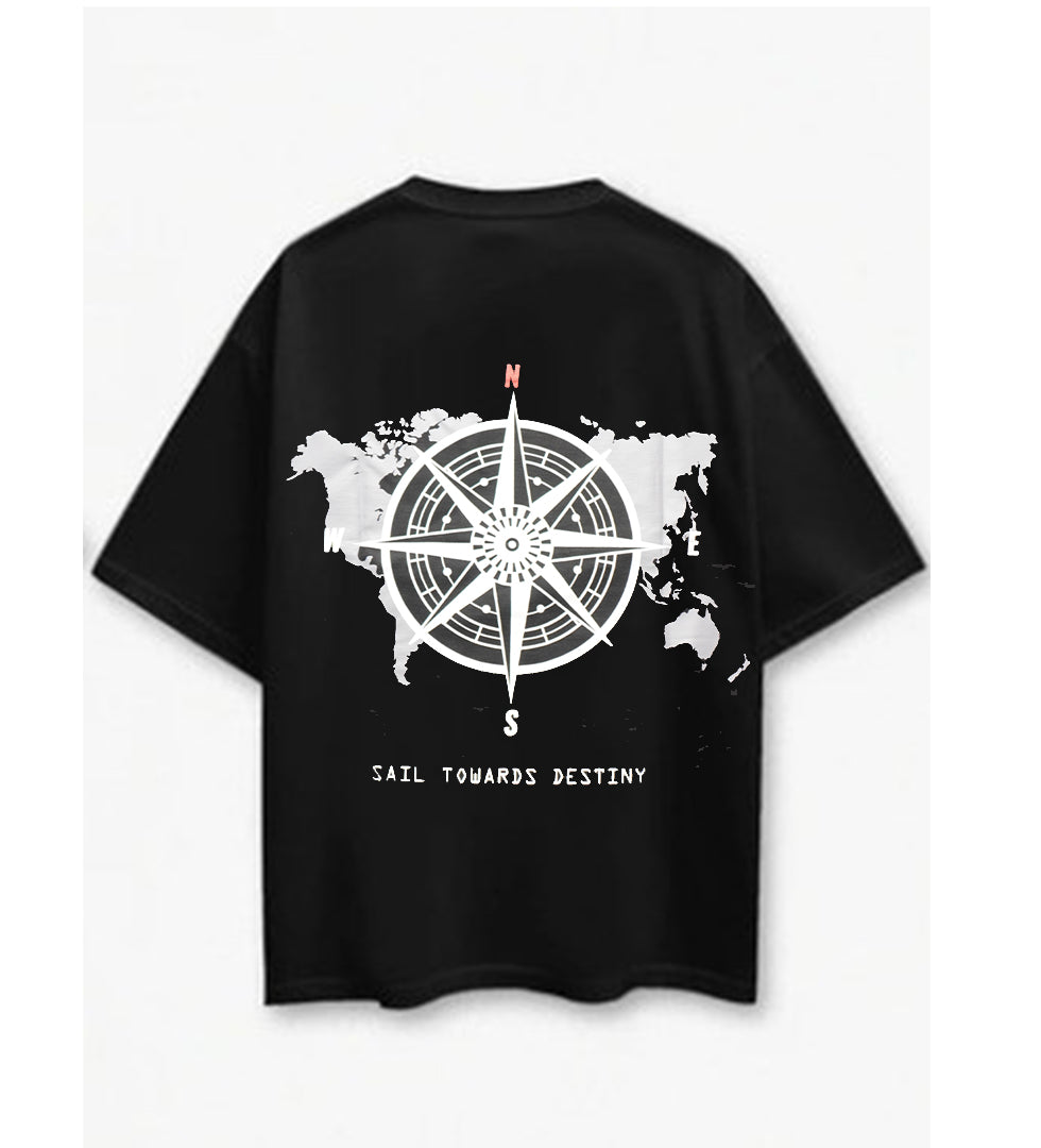 Obsidian Black Pirate Edition Oversized T-Shirt for dark skin