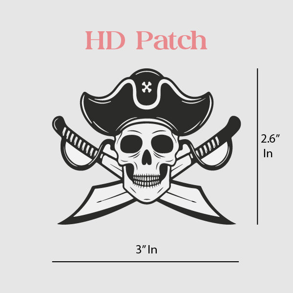 Obsidian Black Pirate Edition Oversized T-Shirt for dark skin